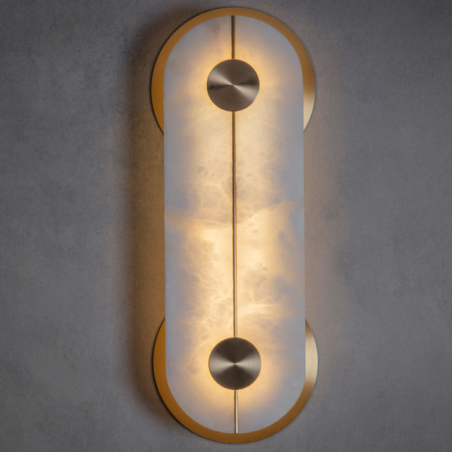 Brace Alabaster Wall Sconce