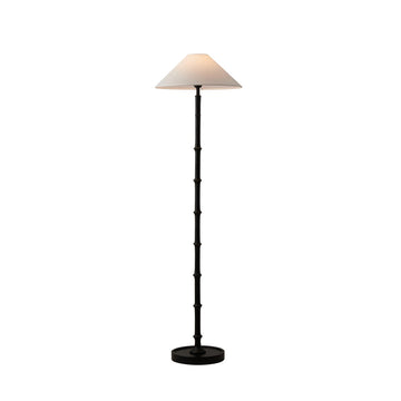 Black Bamboo Floor Lamp