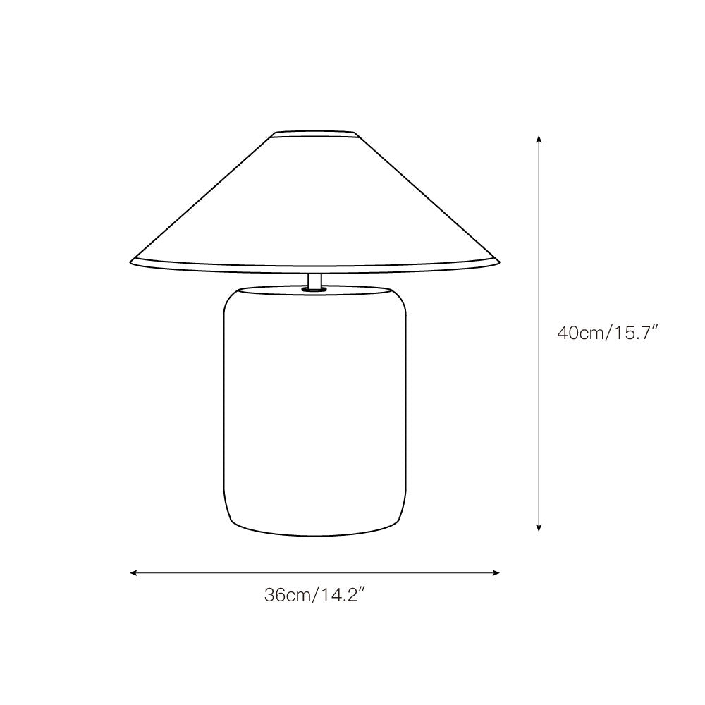 Block Marble Table Lamp