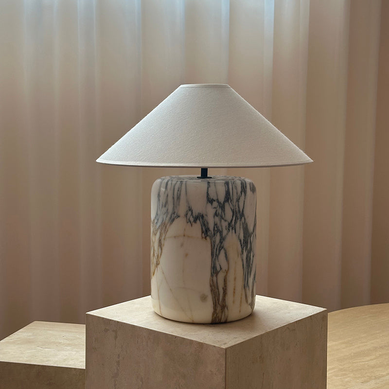 Block Marble Table Lamp
