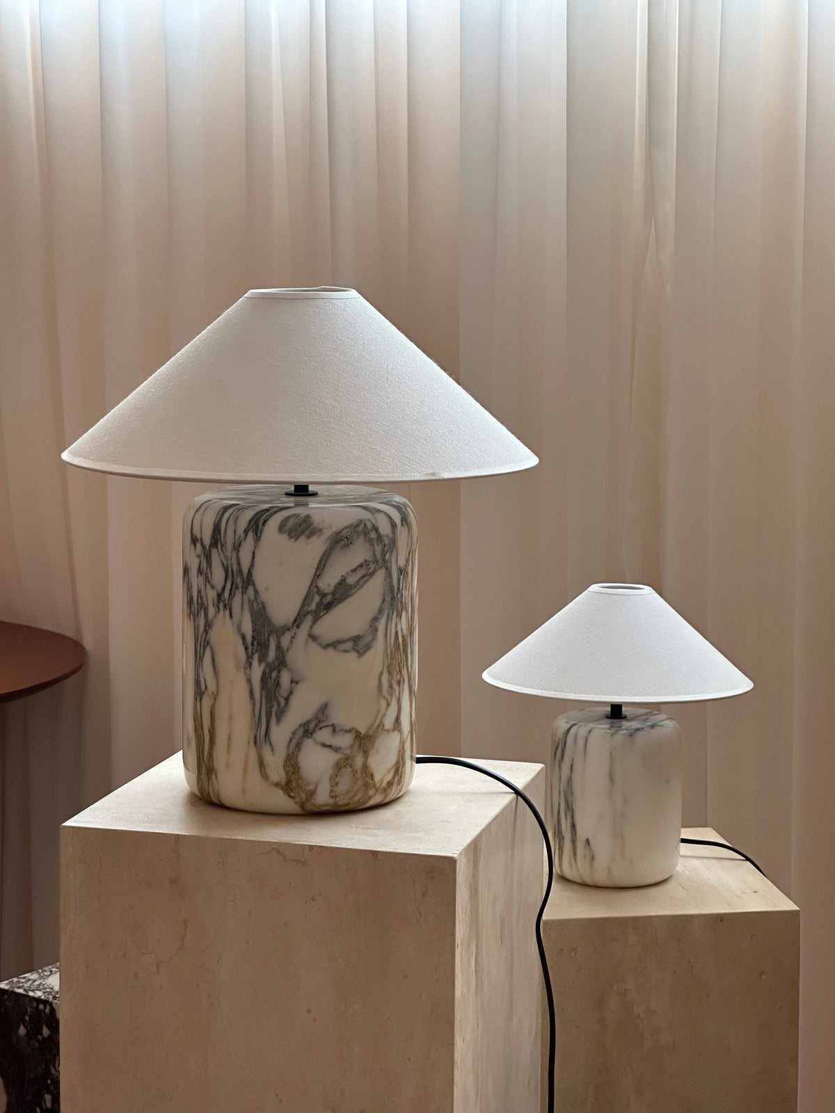 Block Marble Table Lamp