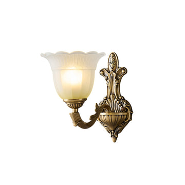 Bloom Flower Brass Sconce