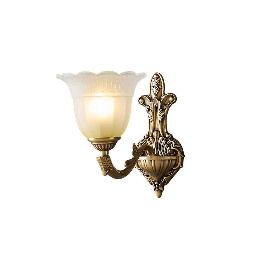Bloom Flower Brass Sconce