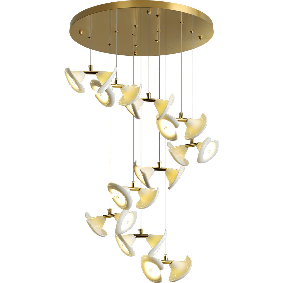 Blossom Double Horn Chandelier