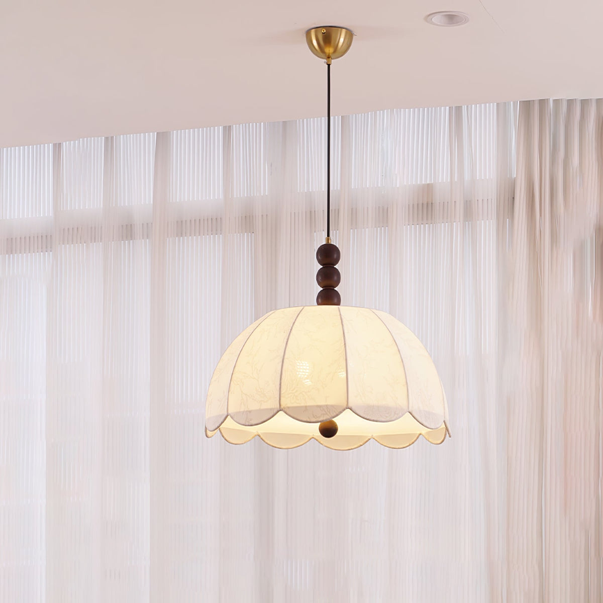 Blossom Fabric Swag Pendant Light