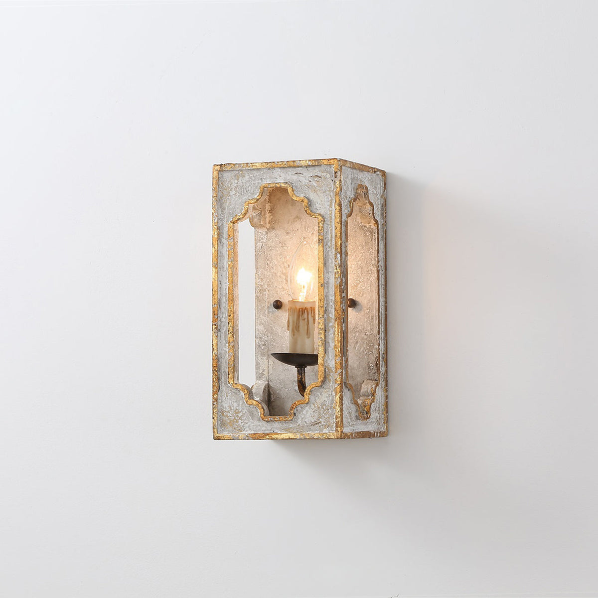 Boho Rustic Cube Sconce
