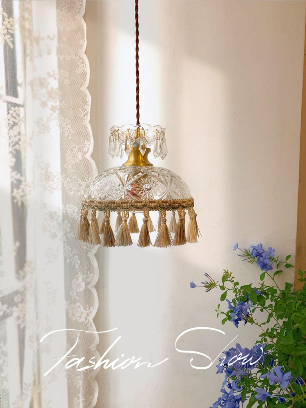 Bowl Tassel Pendant Light
