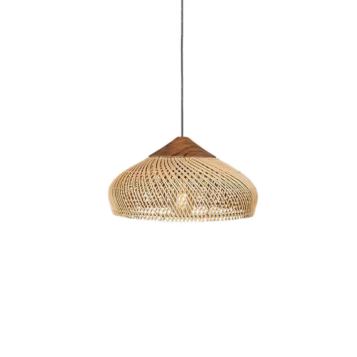 Braided Rattan Pendant Lamp