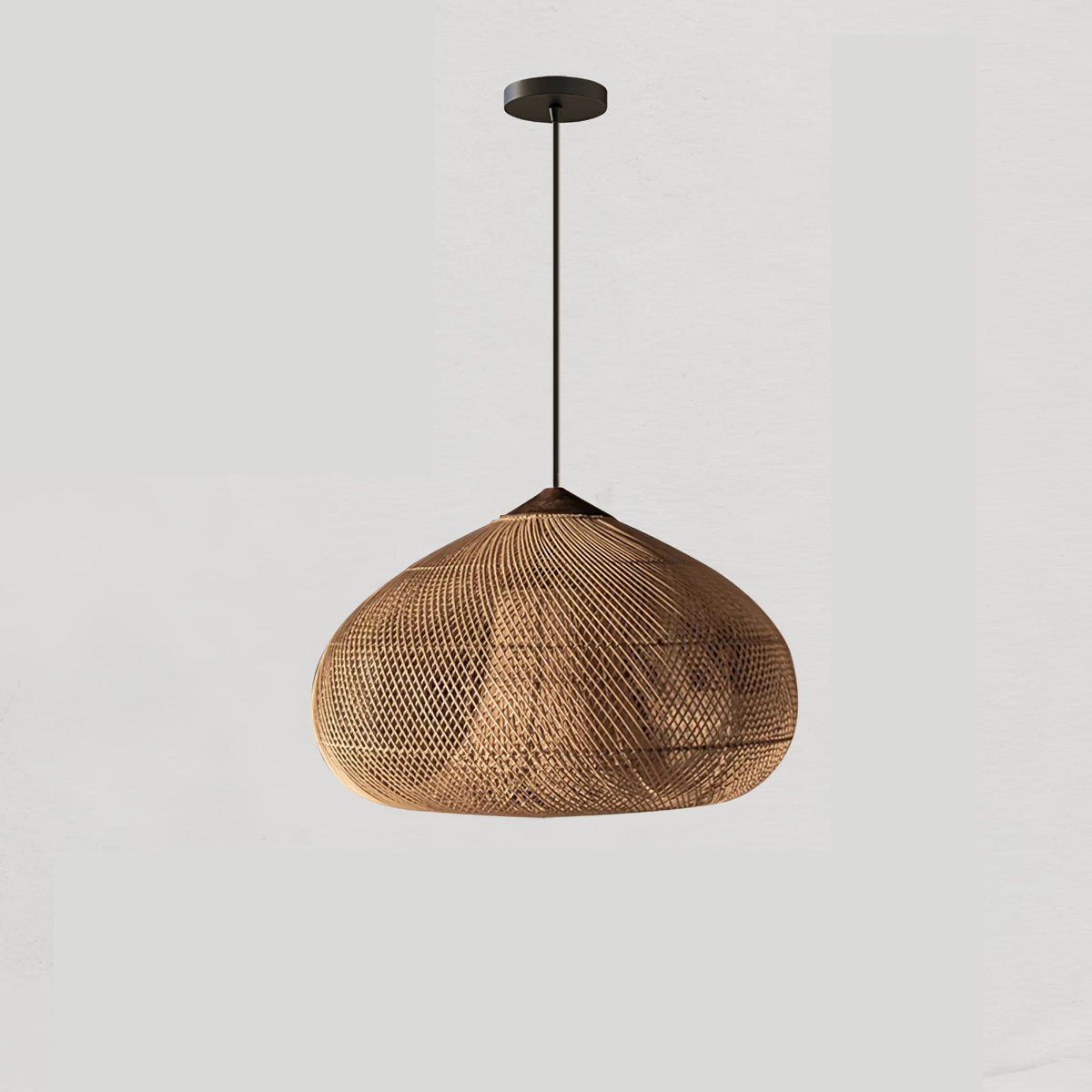 Braided Rattan Pendant Lamp
