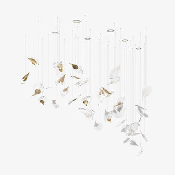 Galaxy Breezeleaf Meteor Shower Crystal Spiral Chandelier