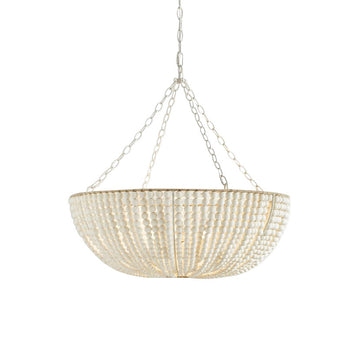 Lana Wood Beaded Chandelier