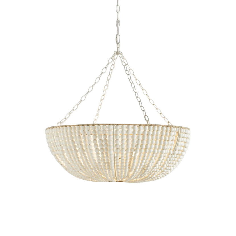 Lana Wood Beaded Chandelier