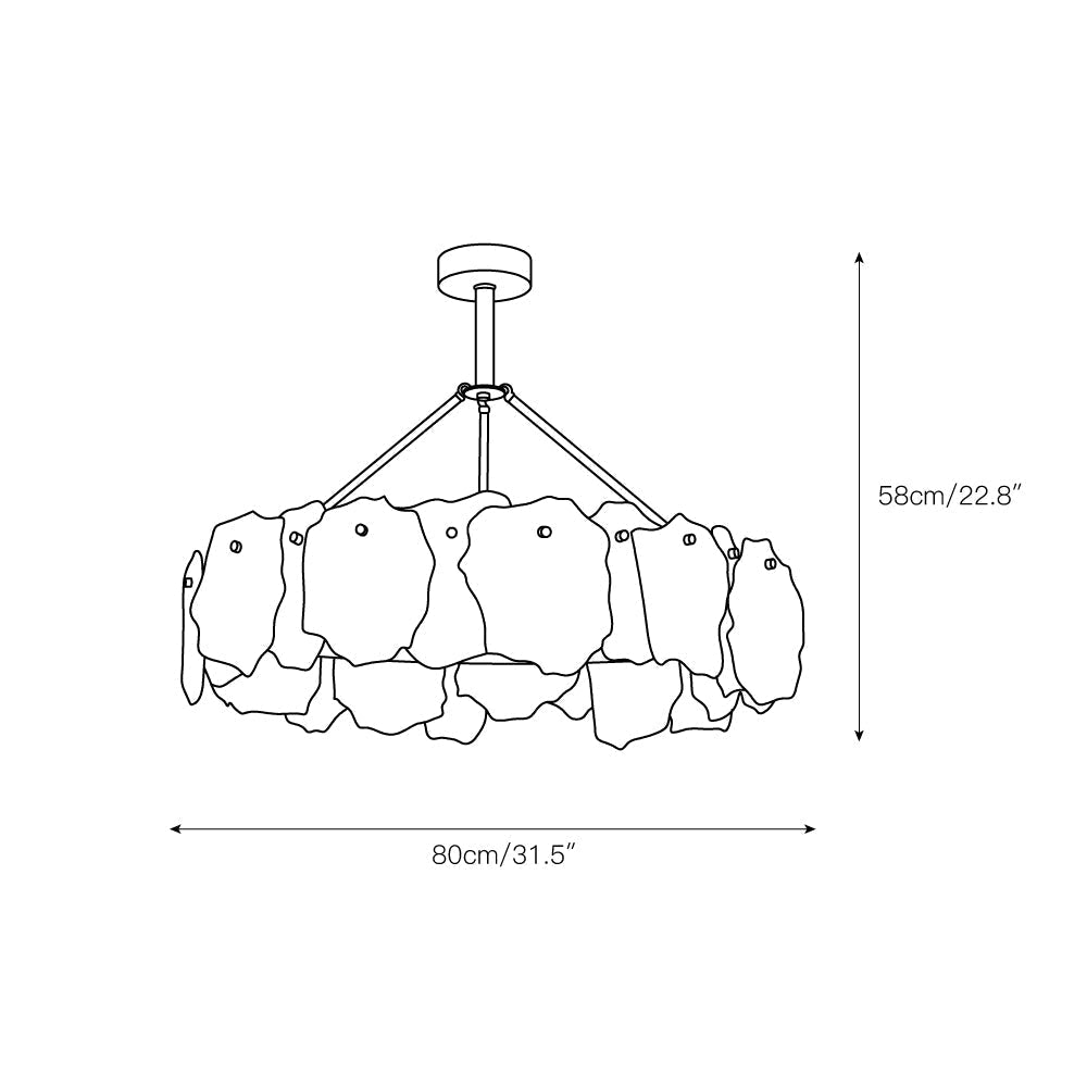 Burton Alabaster Chandelier