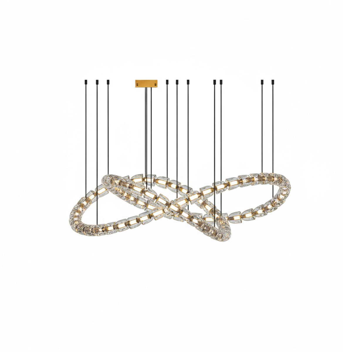 Gabriel Gold Crystal Chandelier