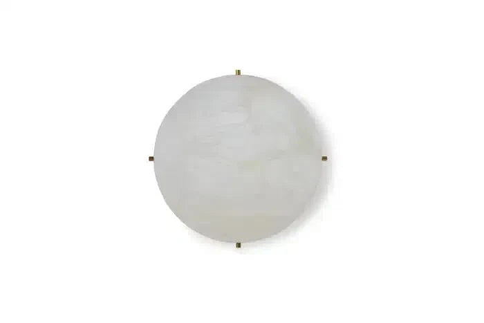 Large 'moon 4' Alabaster Wall or Ceiling Lamp Flush Mount