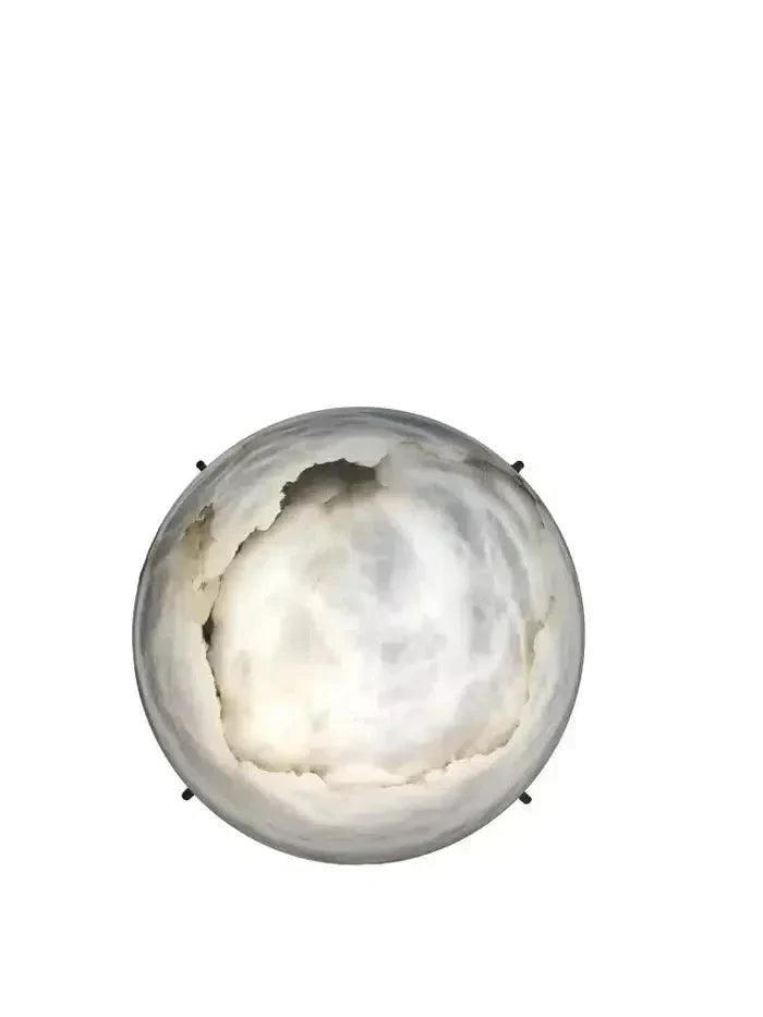 Large 'moon 4' Alabaster Wall or Ceiling Lamp Flush Mount