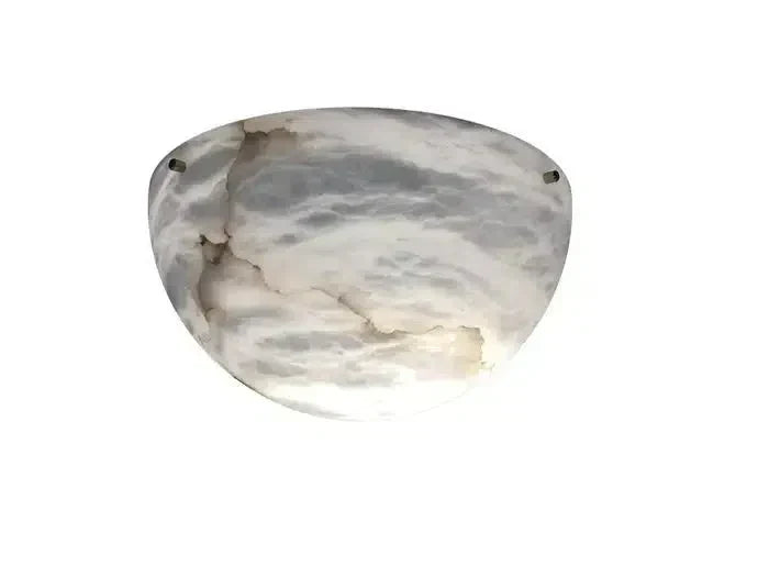 Large 'moon 4' Alabaster Wall or Ceiling Lamp Flush Mount
