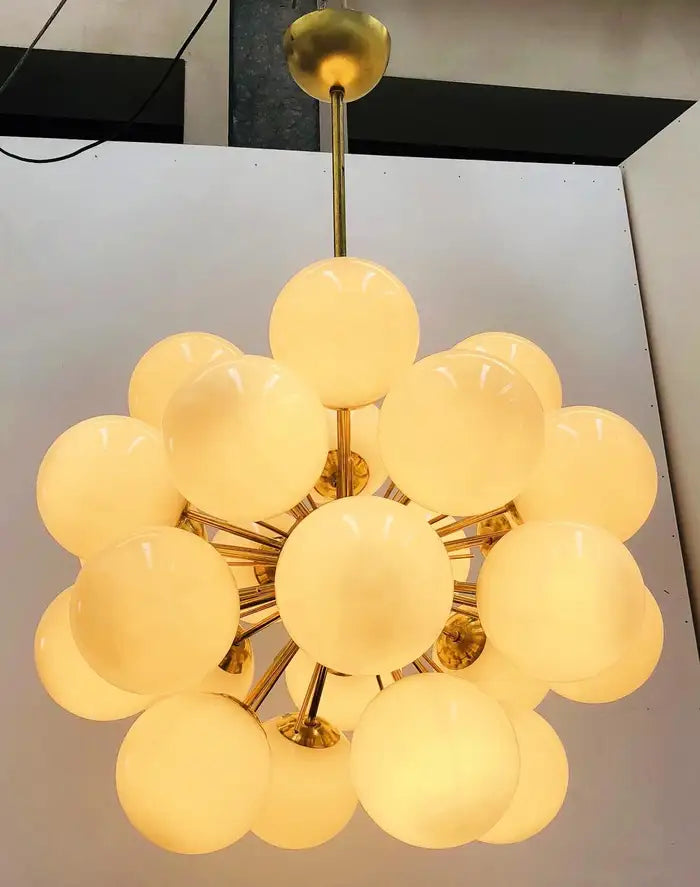 Sputnik White / purple Grapes Glass Chandelier for Living / dining Room / bathroom / bedroom