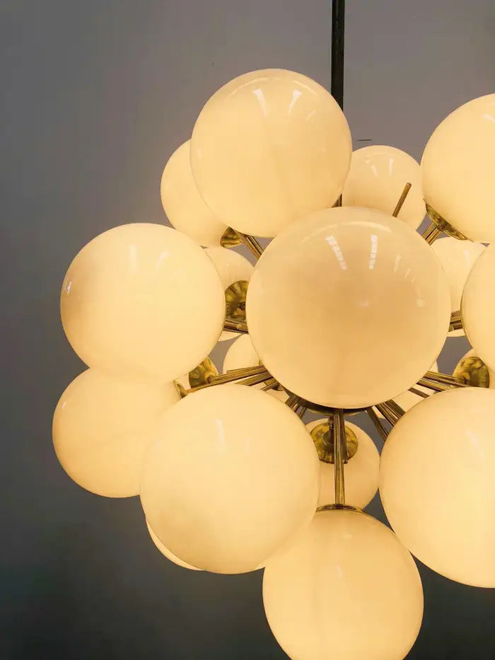 Sputnik White / purple Grapes Glass Chandelier for Living / dining Room / bathroom / bedroom