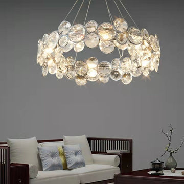 Designer Crystal Chandelier for Living Room Bedroom Ceiling Light