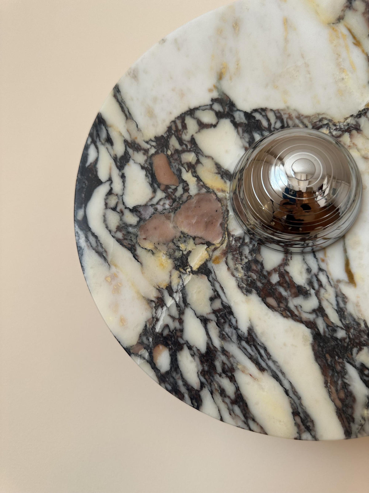 Calacatta Round Marble Sconce