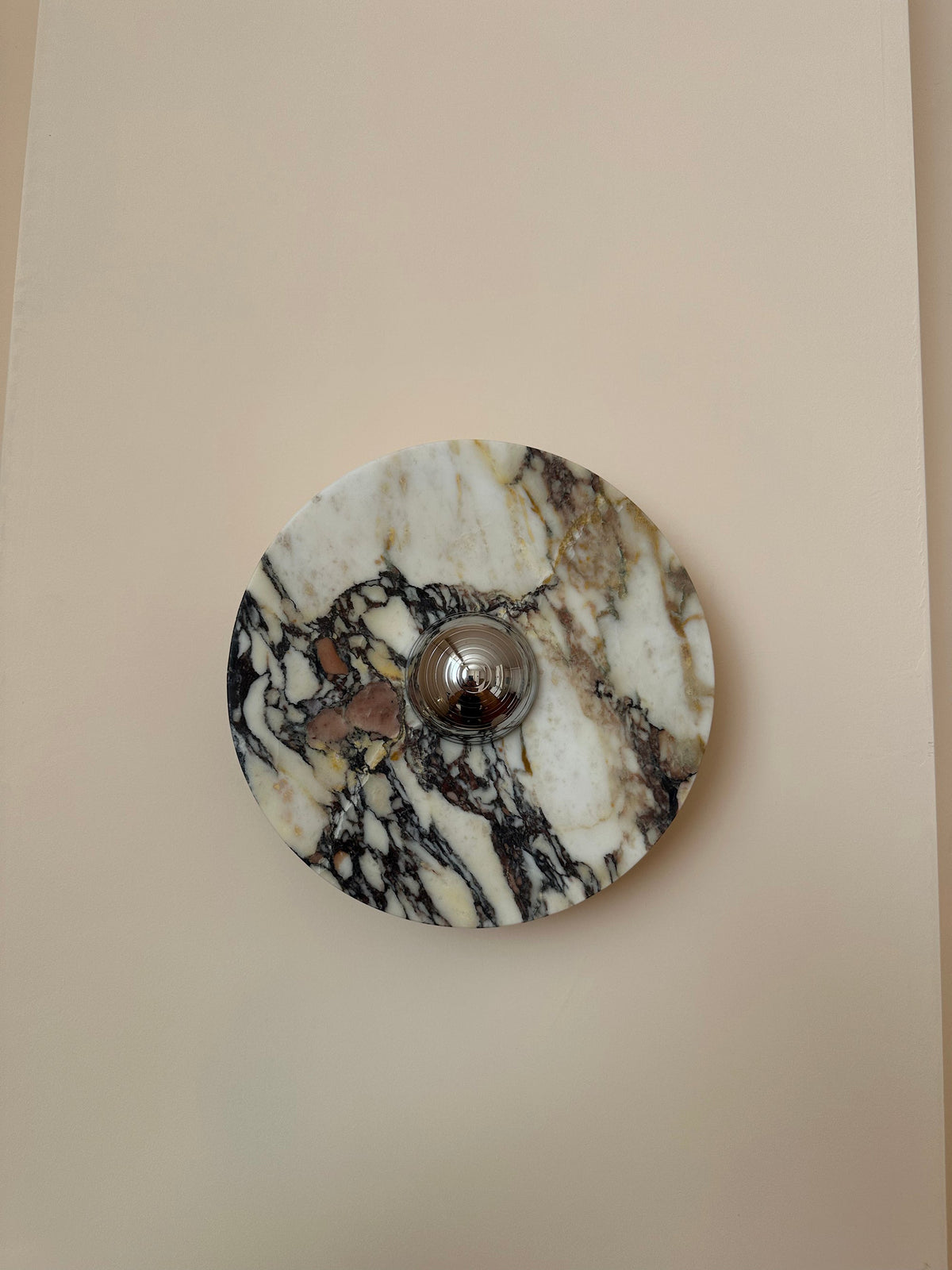Calacatta Round Marble Sconce