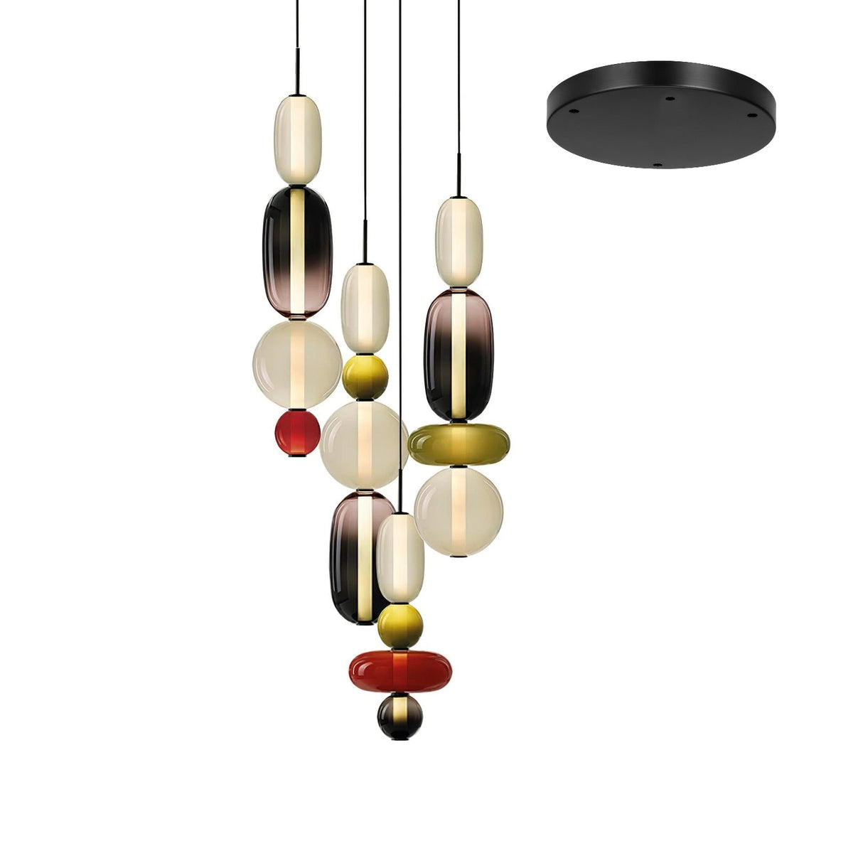 Candied Glass Combo Chandelier