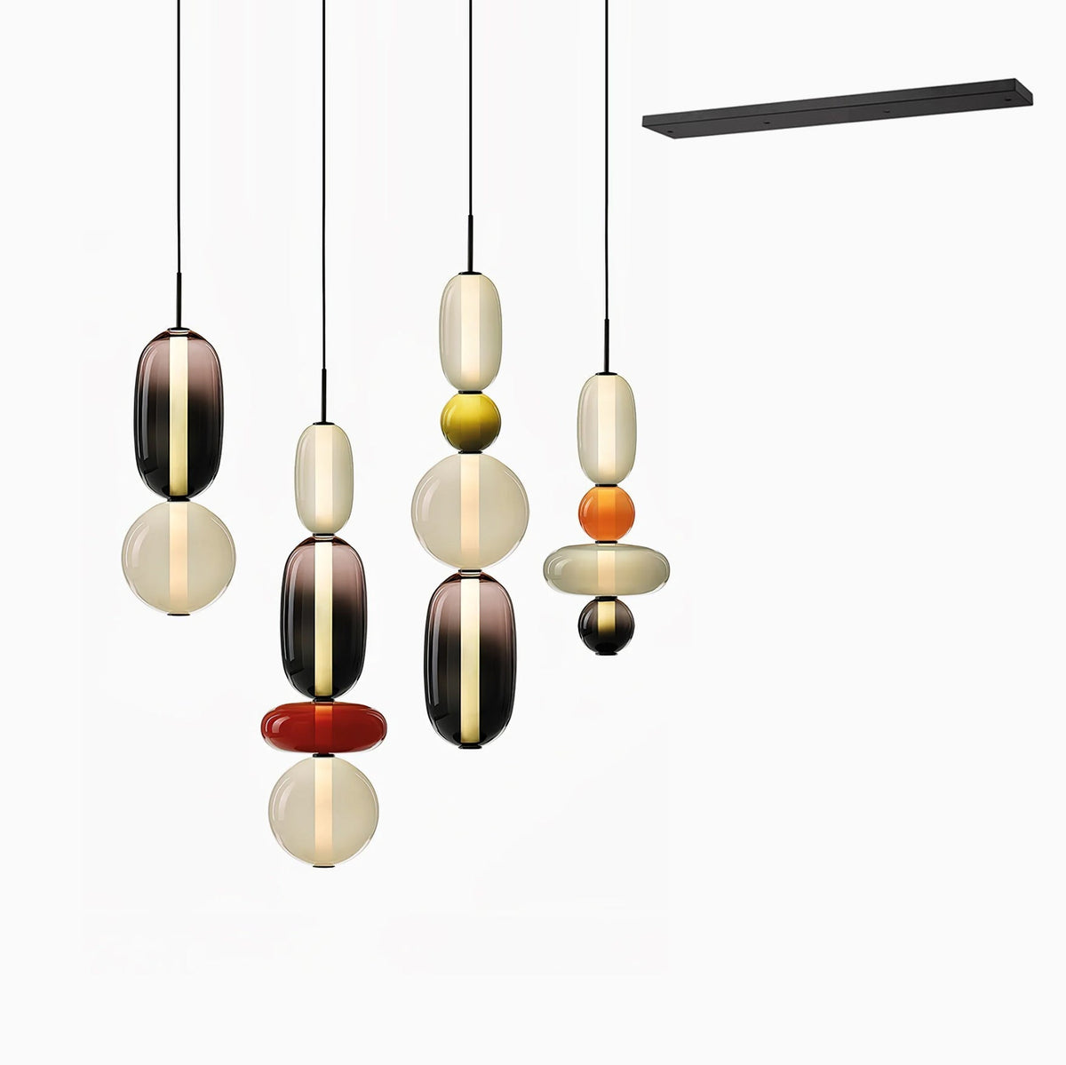 Candied Glass Combo Chandelier