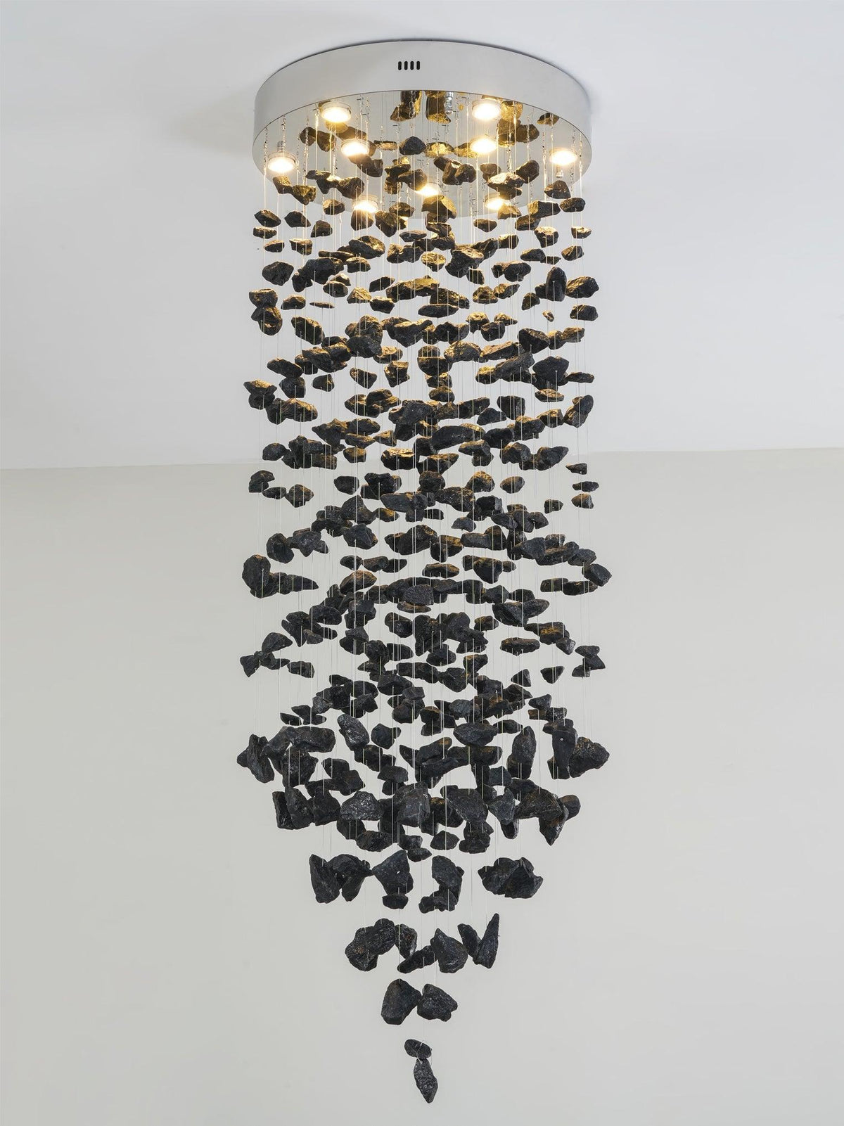 Charcoal Stone Crystal Chandeliers M to R