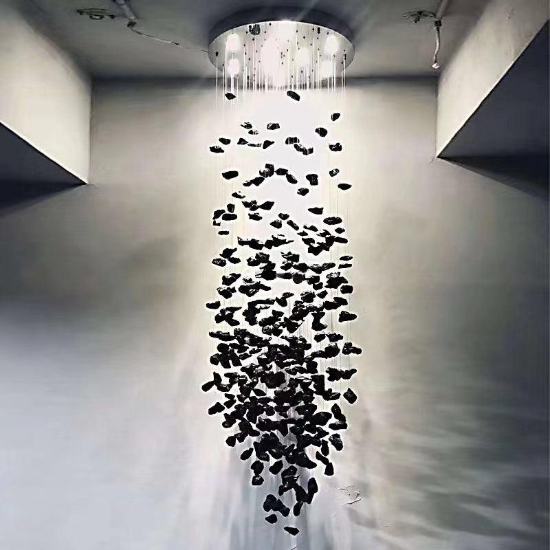 Charcoal Stone Crystal Chandeliers G to L