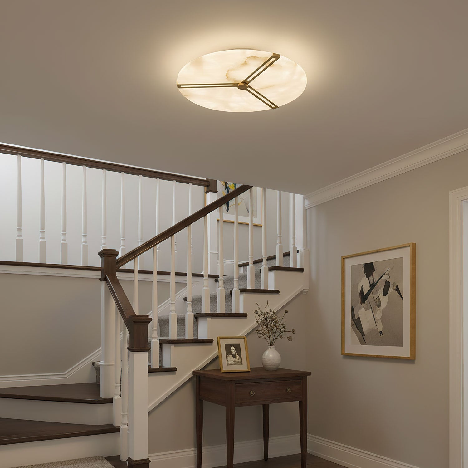 Clocks Alabaster Ceiling Light - Vakkerlight