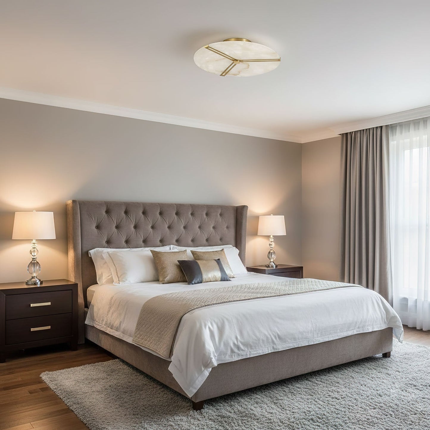 Clocks Alabaster Ceiling Light - Vakkerlight