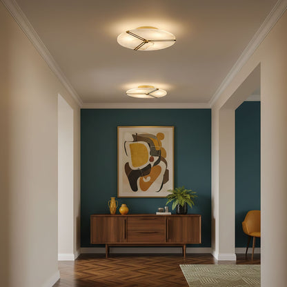 Clocks Alabaster Ceiling Light - Vakkerlight