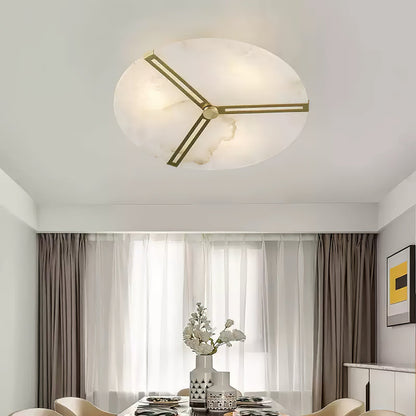 Clocks Alabaster Ceiling Light - Vakkerlight