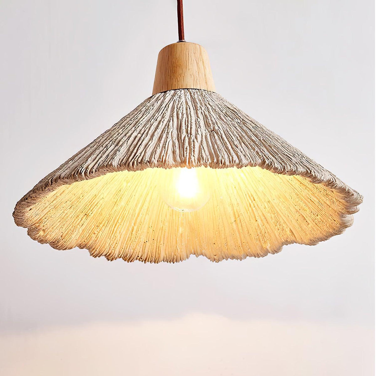 Concrete Pleated Pendant Lamp