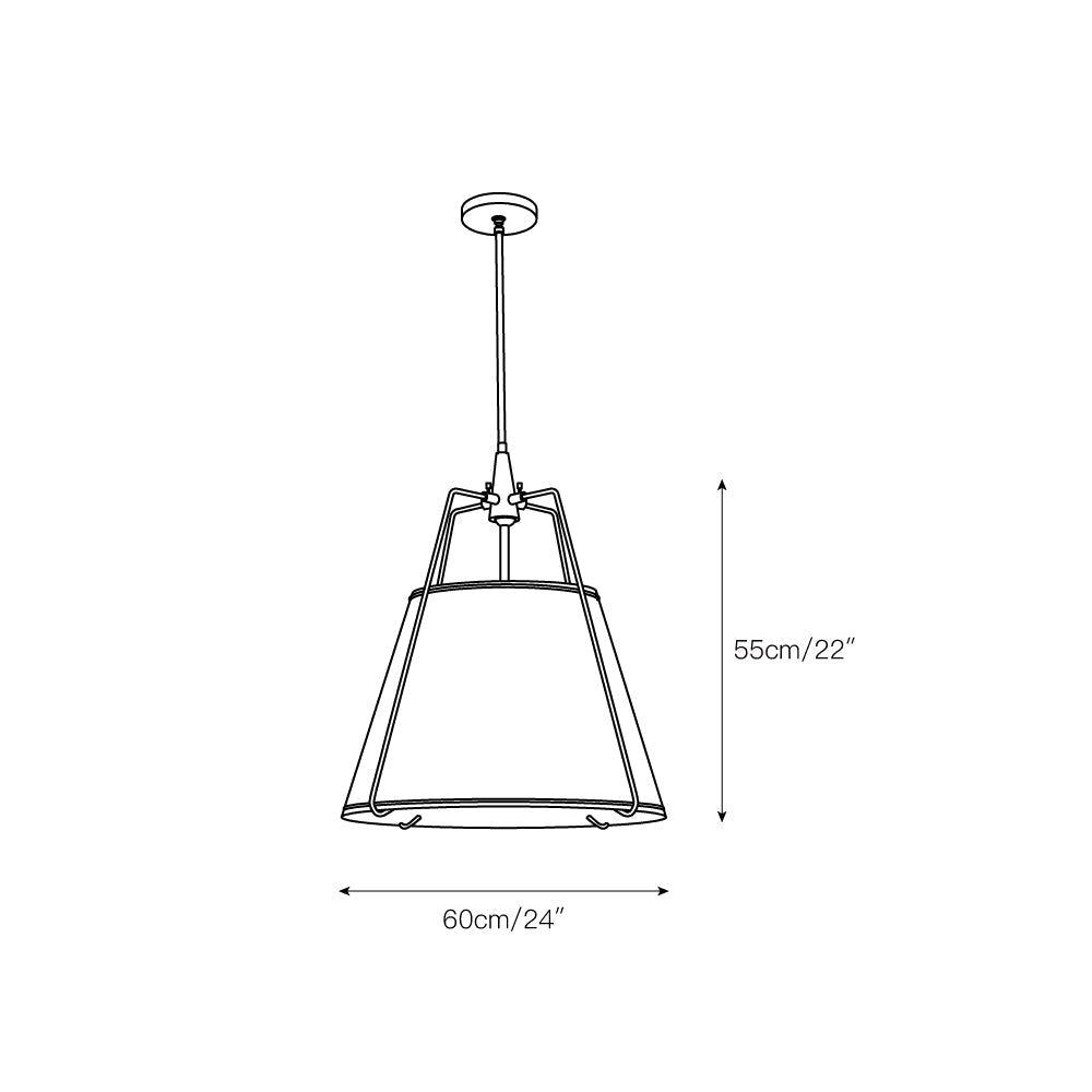 Regalia Drum Pendant Lamp