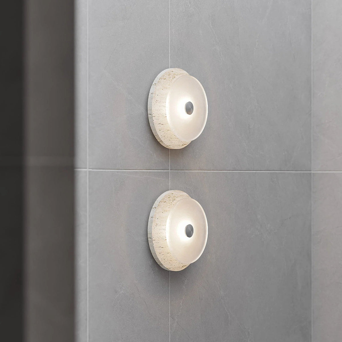 Coral Travertine Wall Lamp