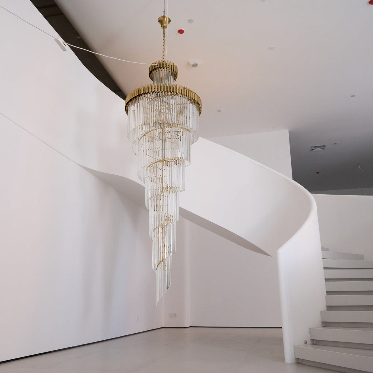 Crystal Spiral Chandelier