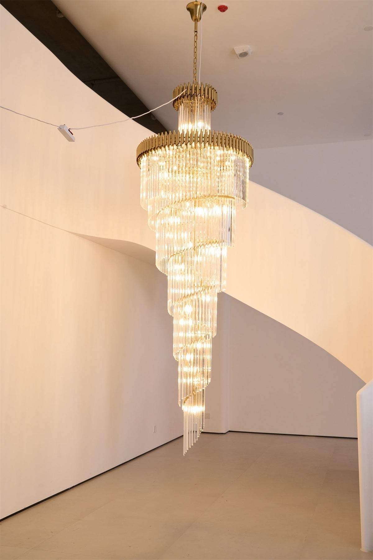 Crystal Spiral Chandelier