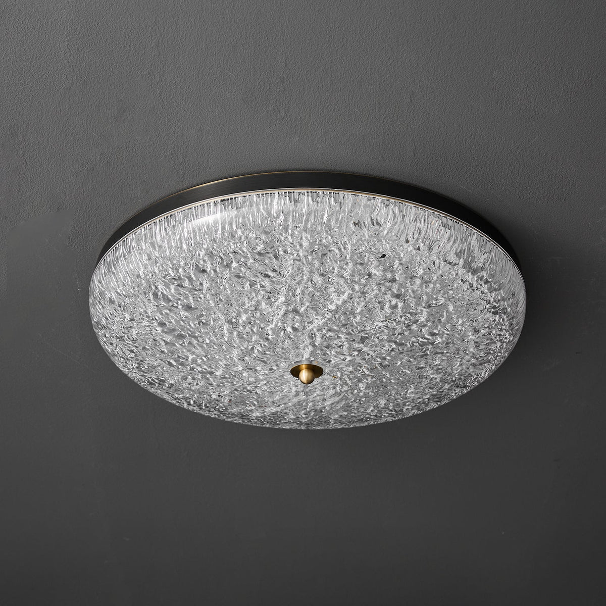 Crystalline Round Ceiling Lamp