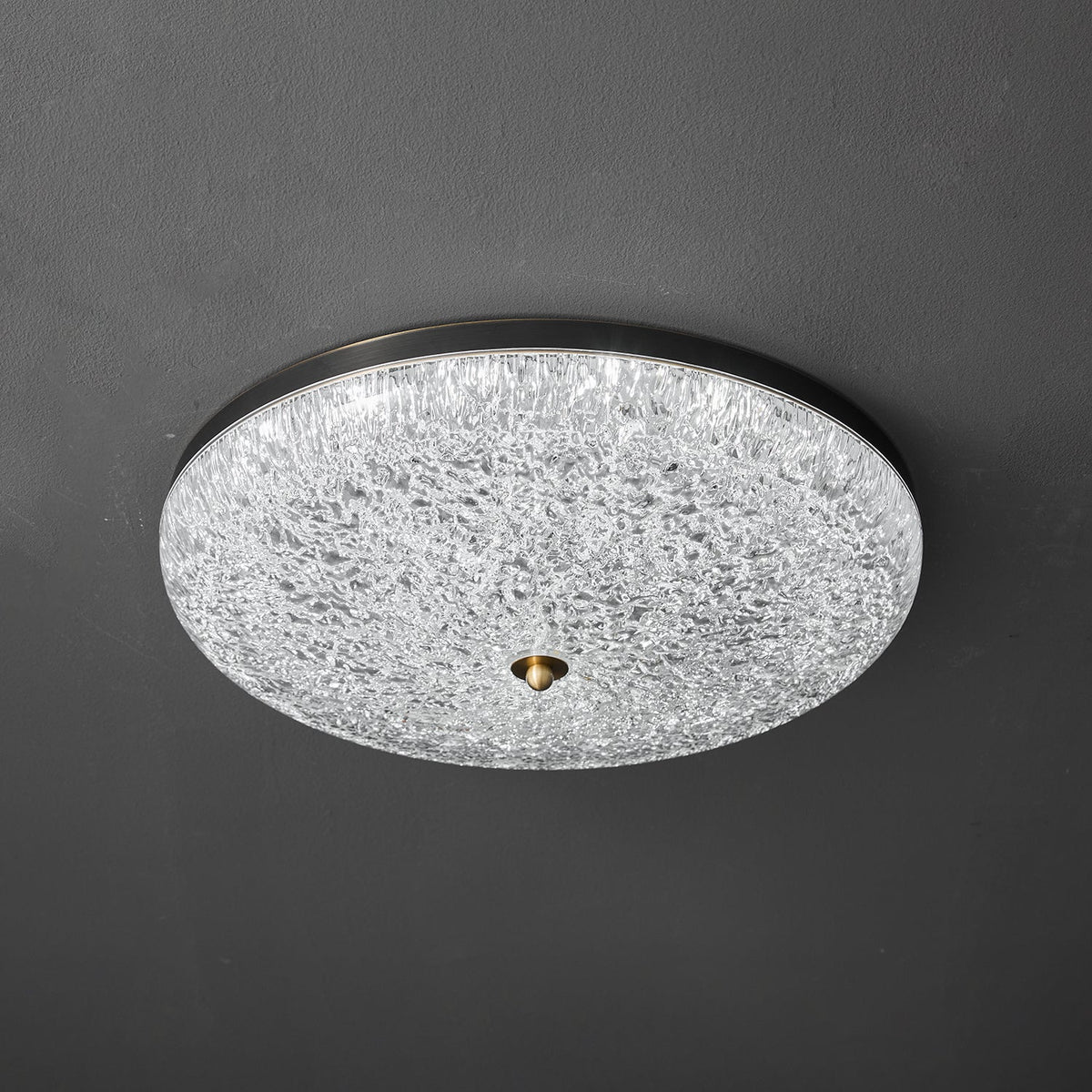 Crystalline Round Ceiling Lamp