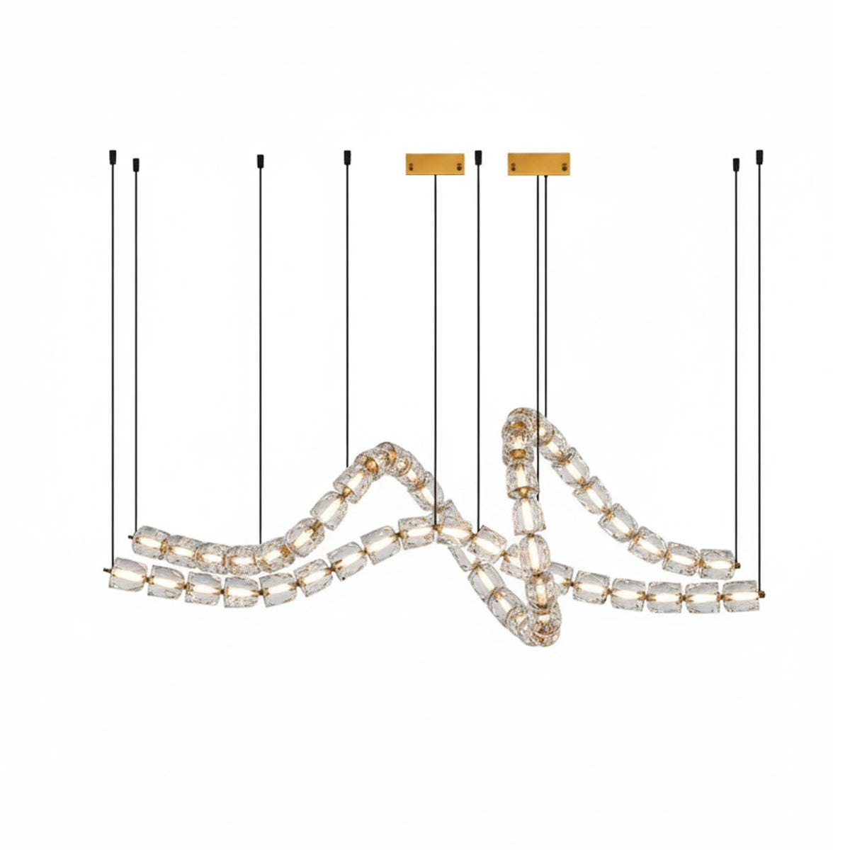 Gabriel Gold Crystal Chandelier