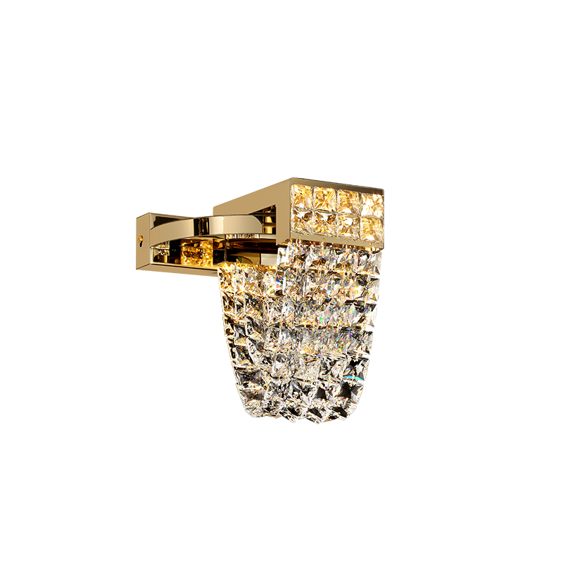 Luxury Newly Crystal Chandelier in Champagne Gold Finish with Round Tiered Design and K9 Crystal