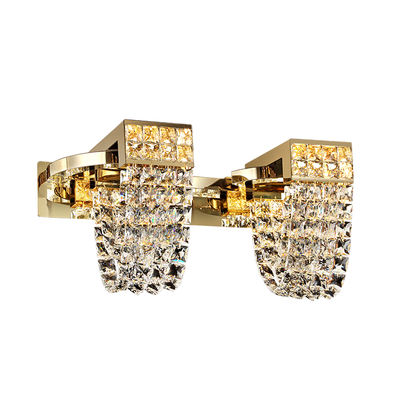 Luxury Newly Crystal Chandelier in Champagne Gold Finish with Round Tiered Design and K9 Crystal