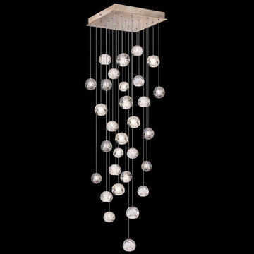 Vitrina Crystal Drop Orbs 30 Ball Large Chandelier