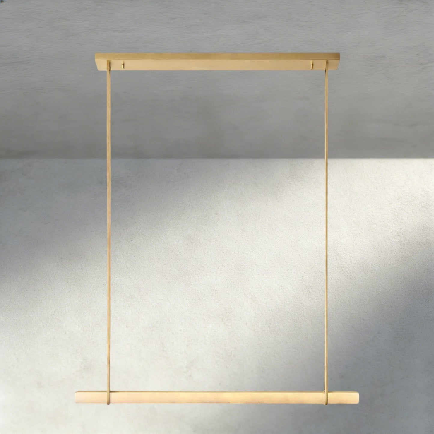 Audubon Alabaster Single Bar Linear Chandelier - Manohaus