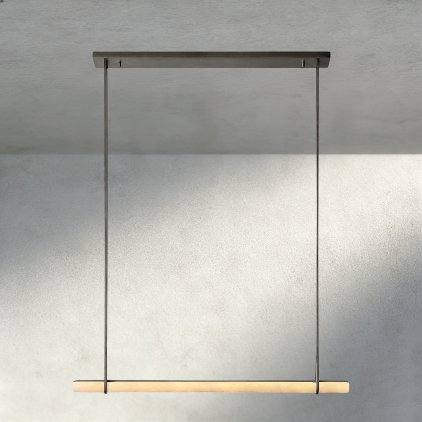 Audubon Alabaster Single Bar Linear Chandelier - Manohaus