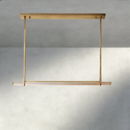 Audubon Crystal Linear Single Bar Chandelier - Manohaus