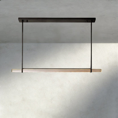 Audubon Crystal Linear Single Bar Chandelier - Manohaus