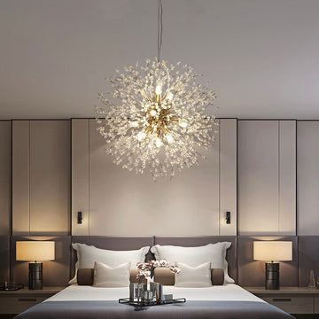 Dandelion Chandelier Sputnik Sphere in Firework Shape Modern Ceiling Light